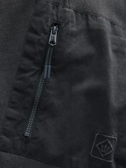 Slate Grey/Navy Blue Slim Fit Utility Brushback Heavyweight 2 Pack Cargo Joggers