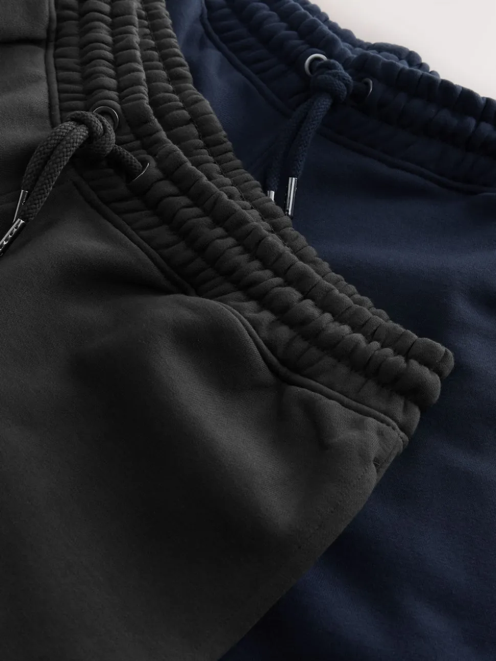 Slate Grey/Navy Blue Slim Fit Brushback Heavyweight 2 Pack Joggers