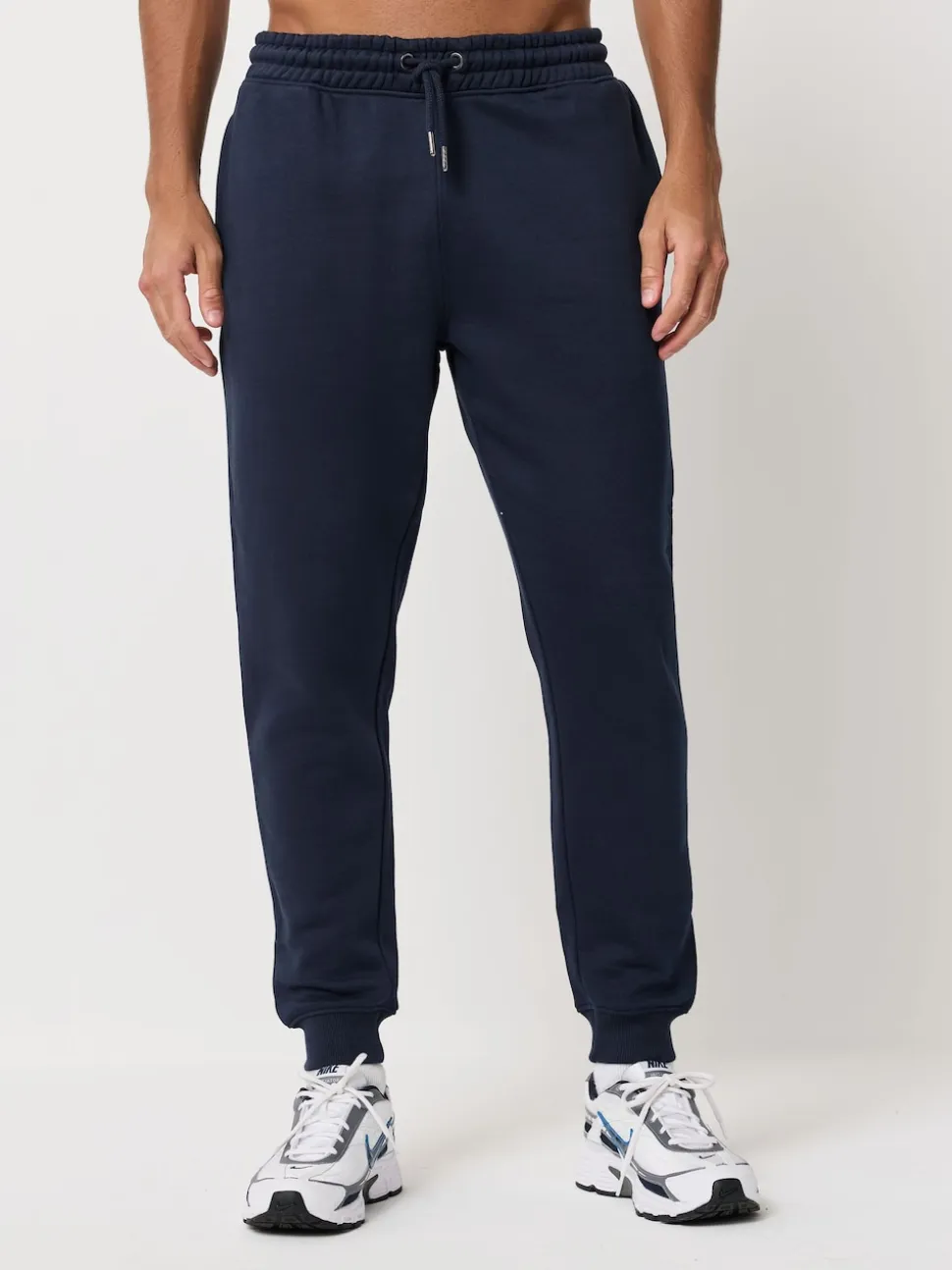 Slate Grey/Navy Blue Slim Fit Brushback Heavyweight 2 Pack Joggers