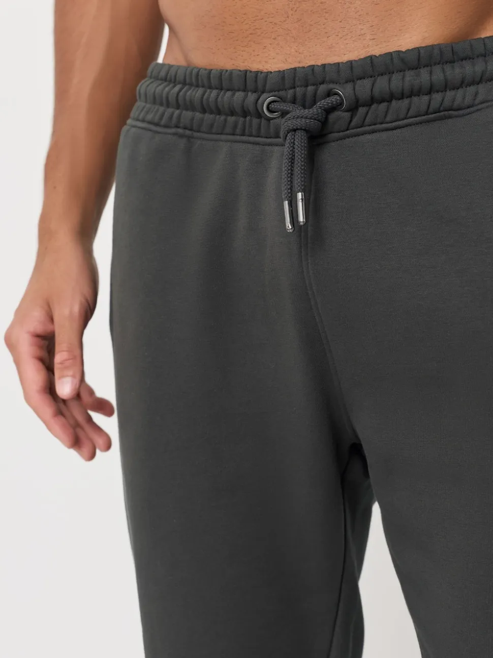 Slate Grey/Navy Blue Slim Fit Brushback Heavyweight 2 Pack Joggers
