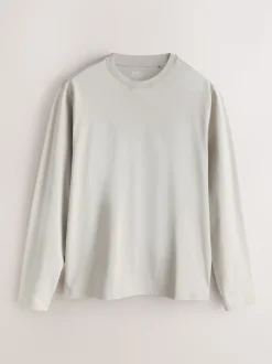 Slate/Green/Ecru/Orange/Brown Regular Fit Regular Fit Long Sleeve 100% Cotton T-Shirts 5 Pack