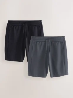 Slate/Navy Zip Pocket Jersey Shorts 2 Pack