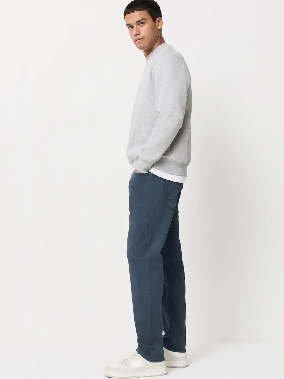 Smokey Blue Slim Fit Comfort Stretch Jeans