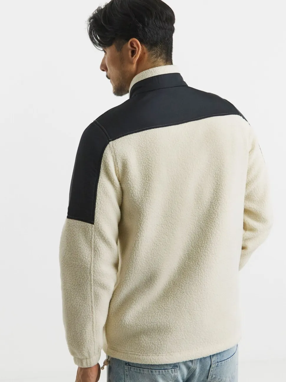 Snowdonia Black Nylon Mix Fleece