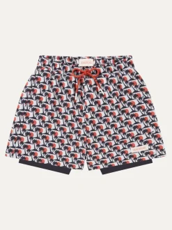 Southwood Quick Dry Fish Print Swim Shorts