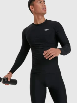Speedo Black Long Sleeve Rash Top