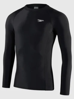 Speedo Black Long Sleeve Rash Top