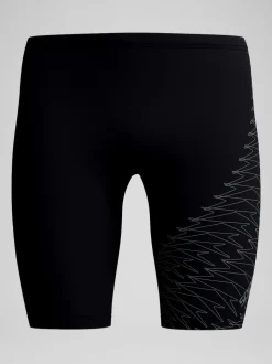 Speedo Black Medley Logo Jammer Swim Shorts