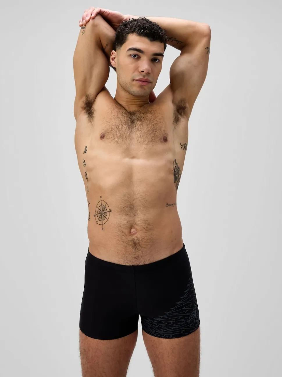 Speedo Black Medley Logo Aqua Shorts