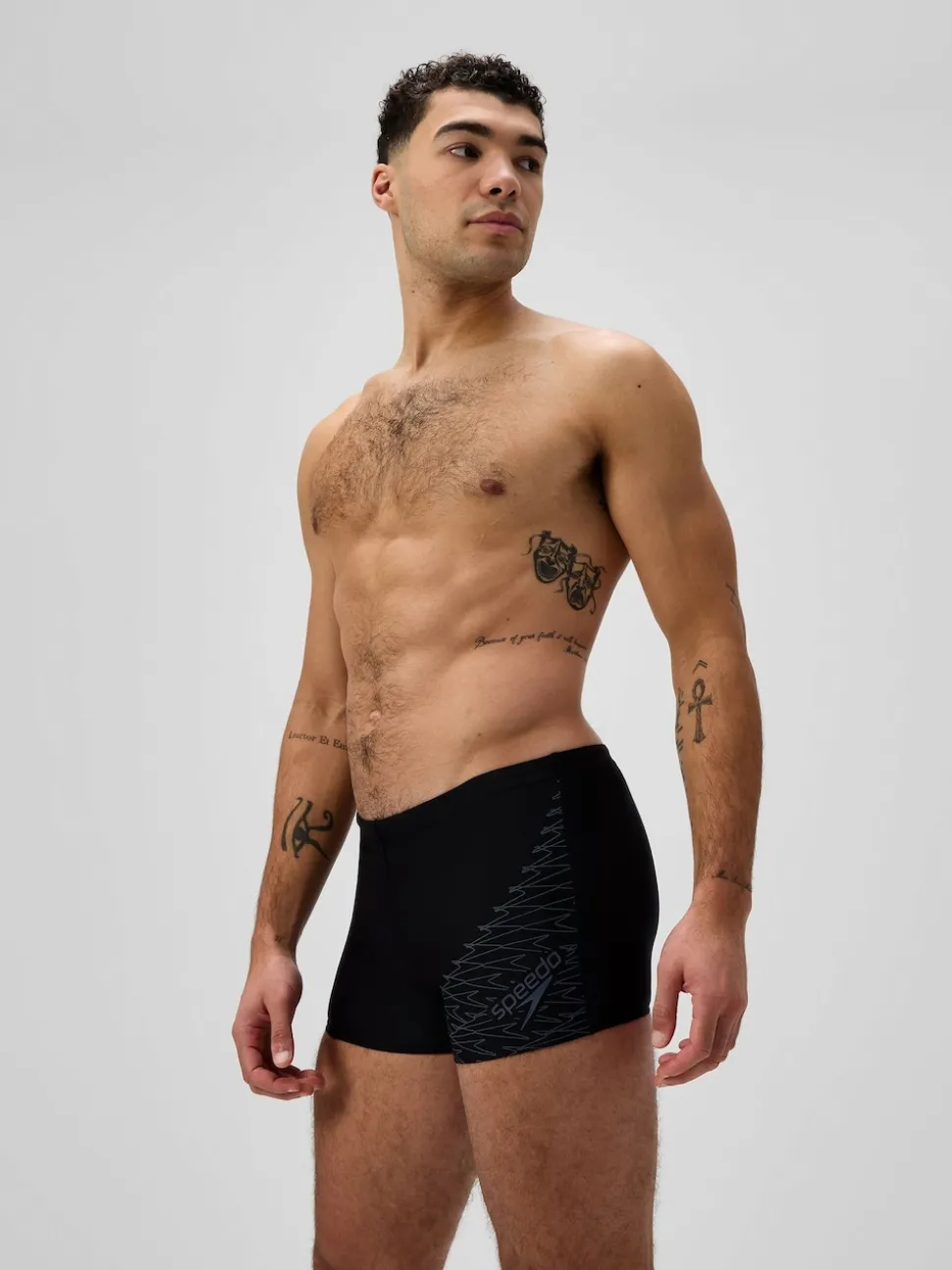 Speedo Black Medley Logo Aqua Shorts