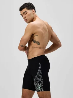 Speedo Black Medley Logo Jammer Swim Shorts