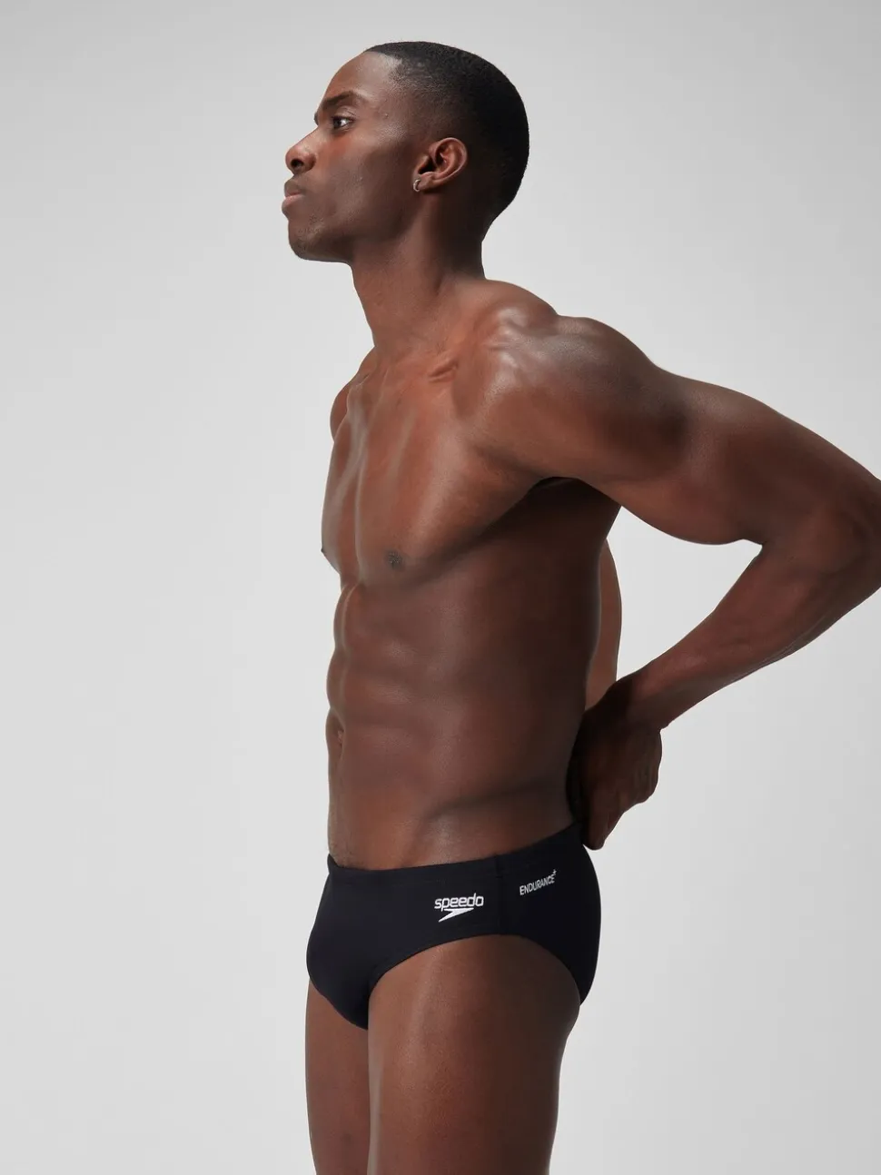 Speedo Black Mens Endurance + 7cm Briefs