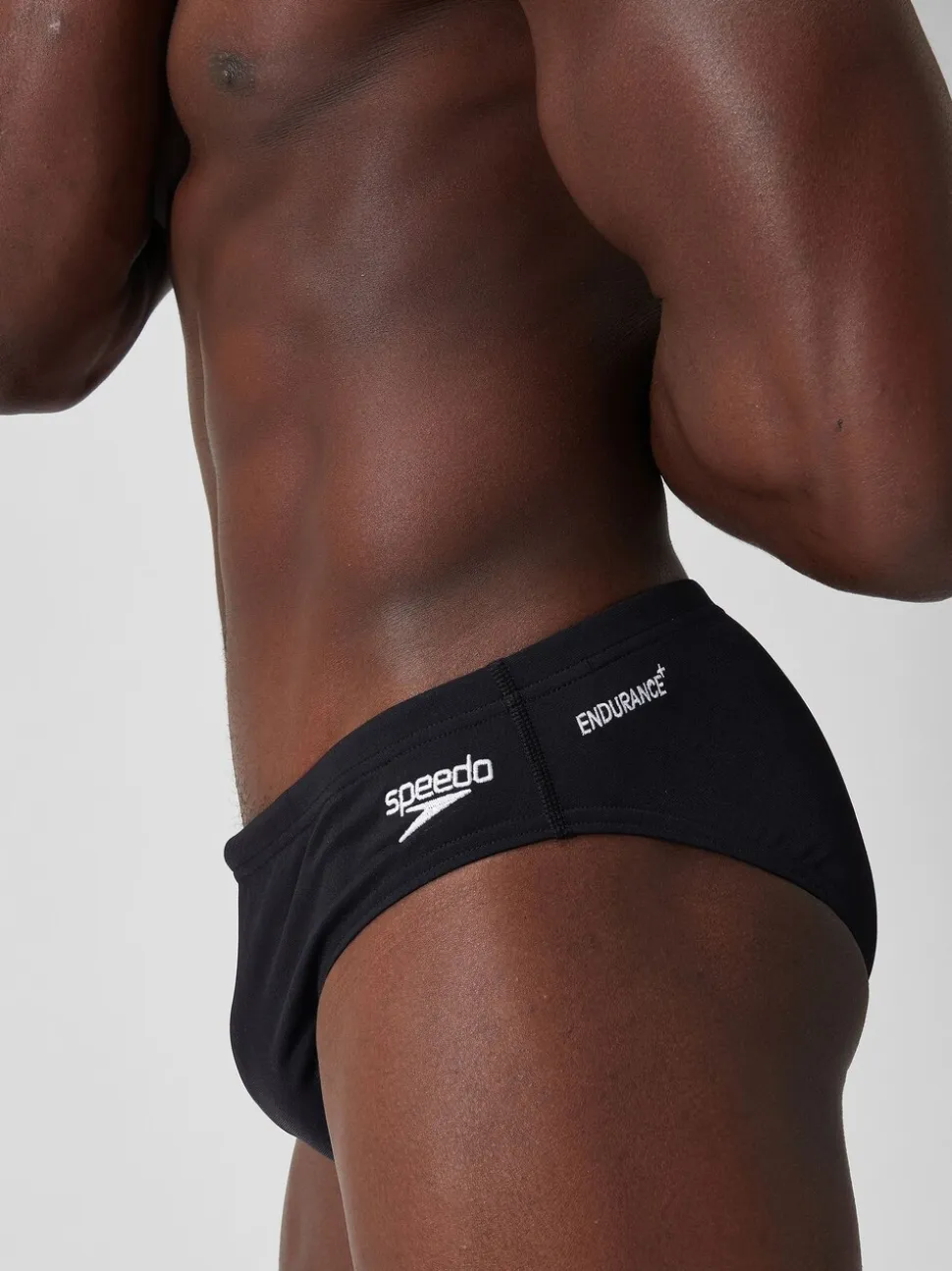 Speedo Black Mens Endurance + 7cm Briefs