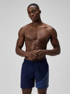 Speedo Blue Medley Logo 16" Water Shorts