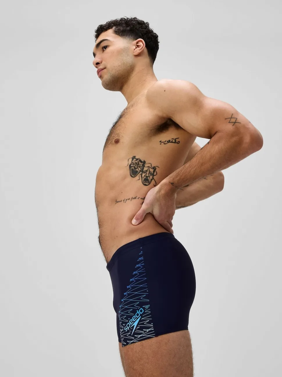 Speedo Blue Medley Logo Aqua Shorts