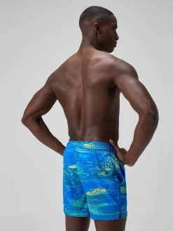 Speedo Green Print Redondo Edge Volley 16" Shorts