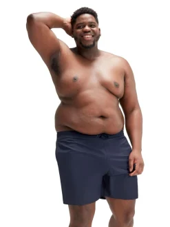 Speedo Navy Plus Size Essentials 16" Shorts