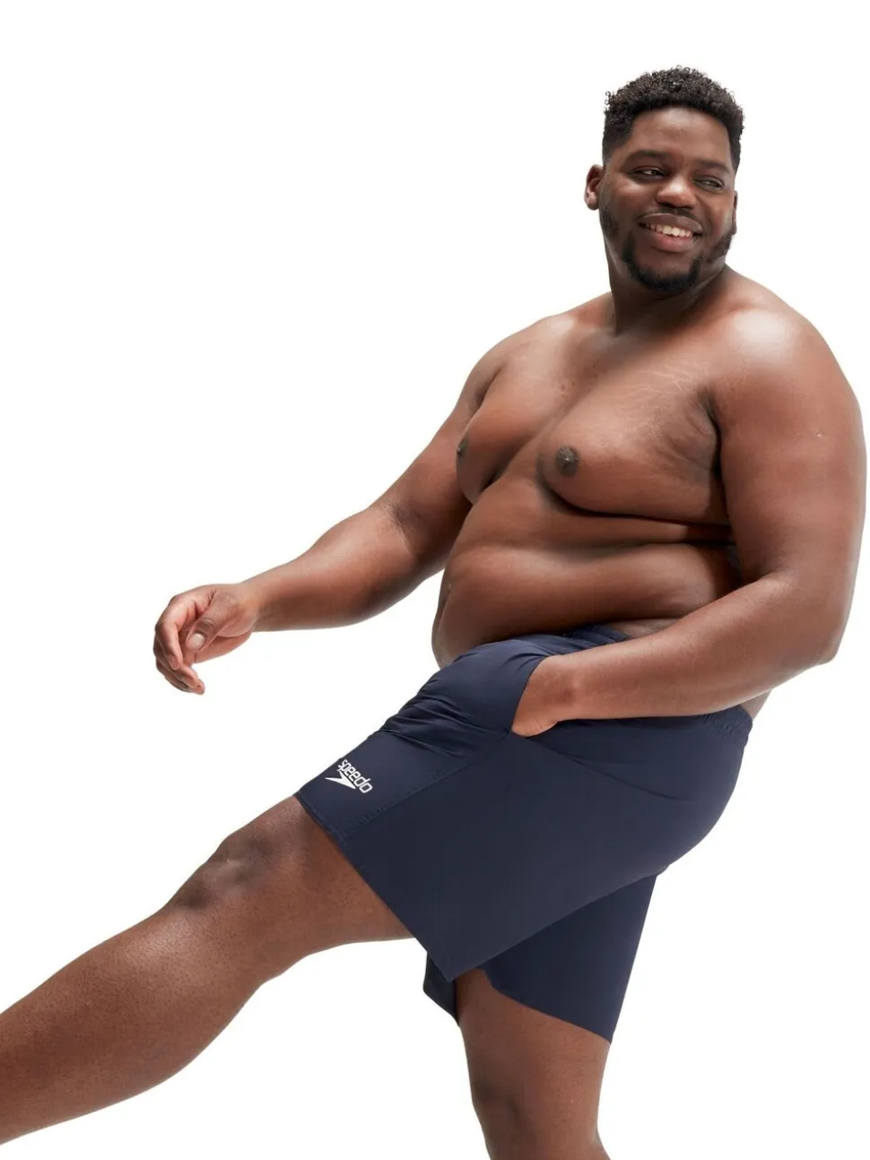 Speedo Navy Plus Size Essentials 16" Shorts