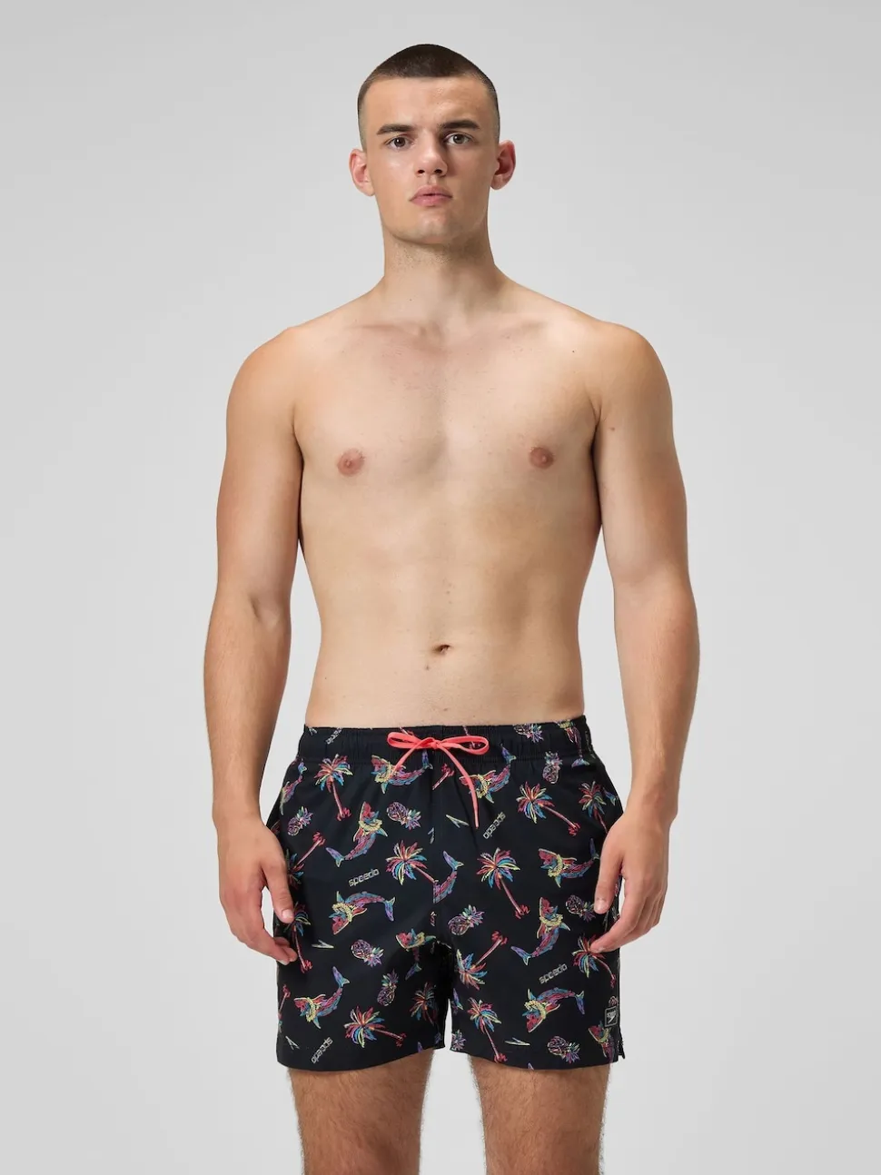 Speedo Orange Print Redondo Edge Volley 16" Shorts