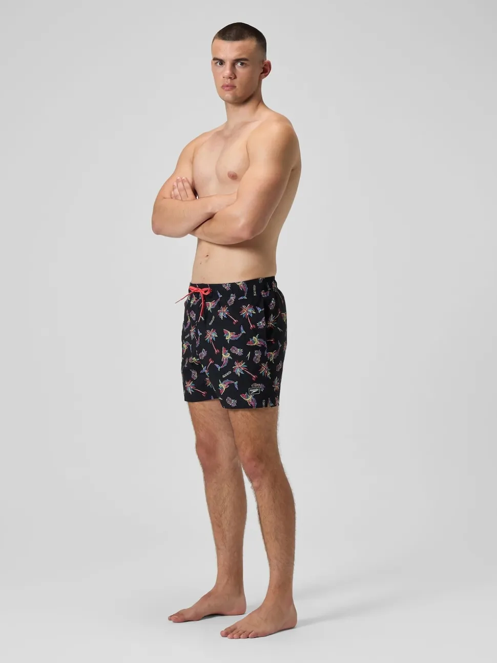 Speedo Orange Print Redondo Edge Volley 16" Shorts