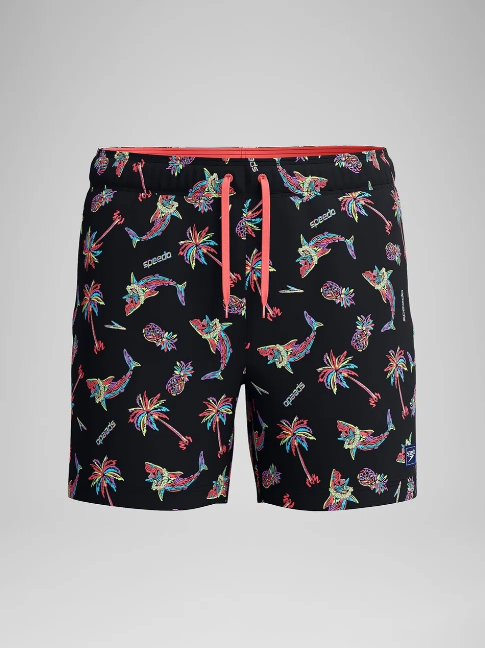Speedo Orange Print Redondo Edge Volley 16" Shorts