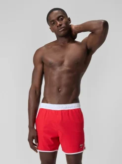 Speedo Red Logo Volley 16" Swim Shorts
