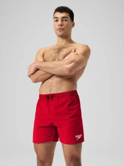 Speedo Red Mens Essential Swim Shorts