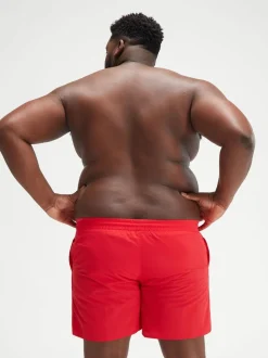 Speedo Red Plus Size Essentials 16" Shorts