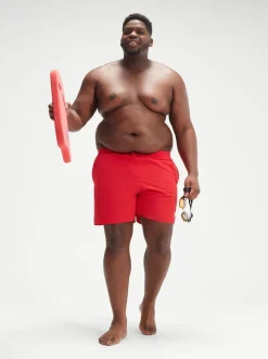 Speedo Red Plus Size Essentials 16