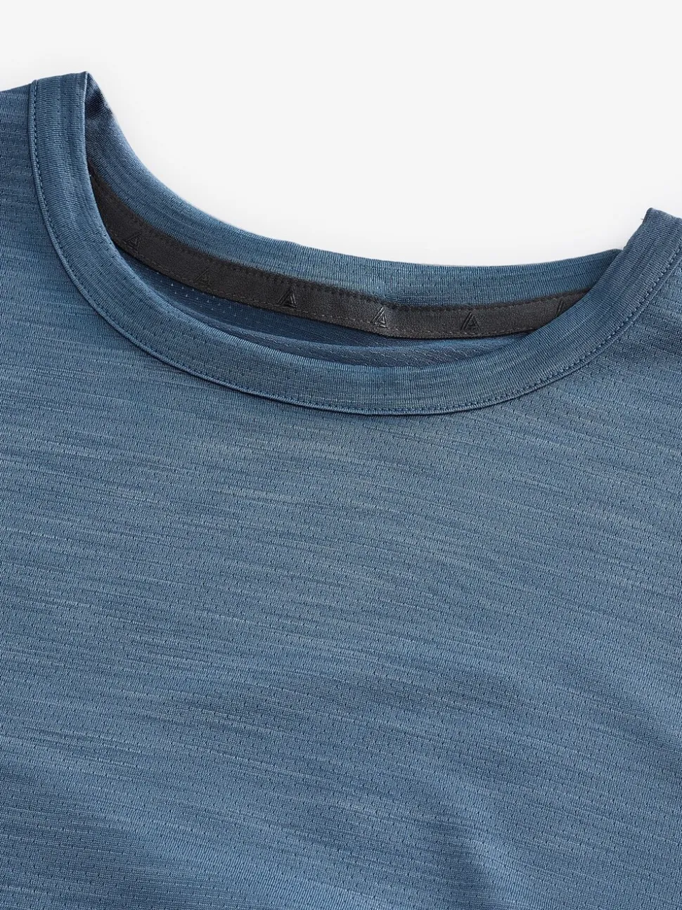 Steel Blue Long Sleeve Tee Active Gym Training Top