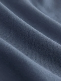 Steel Blue Regular Fit Heavyweight Cotton Rich Crew Neck Sweatshirt