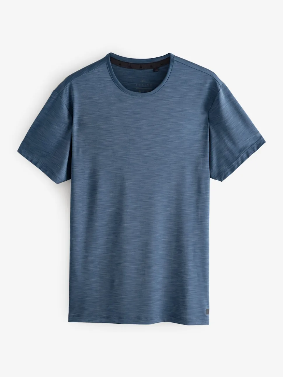 Steel Blue Short Sleeve Tee Active Gym Training Top
