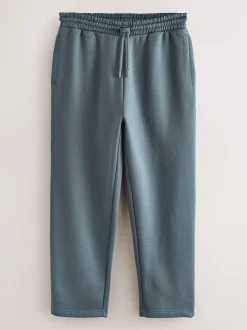 Steel Blue Straight Fit Brushback Heavyweight Joggers