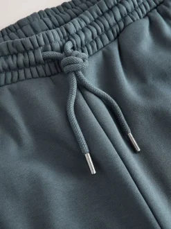 Steel Blue Straight Fit Brushback Heavyweight Joggers