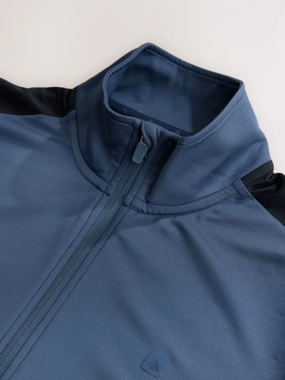 Steel Blue Zip Through Active Training Top