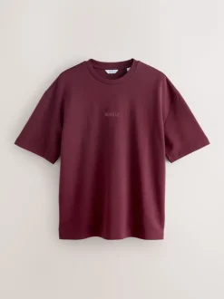 Stone / Burgundy Red / Blue Smart Soft Touch Heavyweight T-Shirts 3 Pack