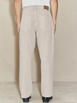 Stone Edit Textured Baggy Jeans