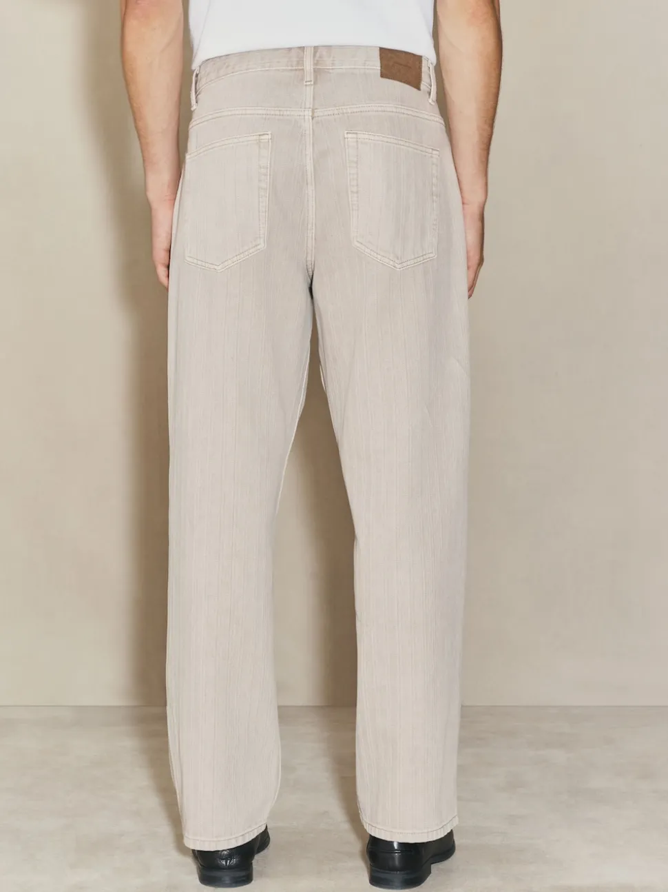 Stone Edit Textured Baggy Jeans