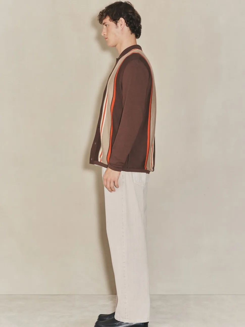 Stone Edit Textured Baggy Jeans