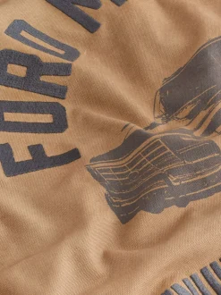 Stone License Ford Back Print Canvas Shacket