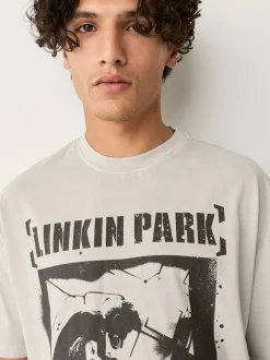 Stone Linkin Park Regular Fit Band Graphic Print T-Shirt