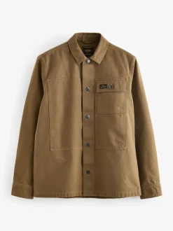 Stone Natural Canvas Shacket 100% Cotton Overshirt