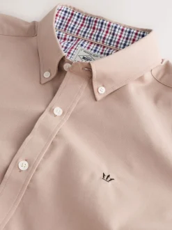 Stone Natural Stretch Oxford Long Sleeve Shirt