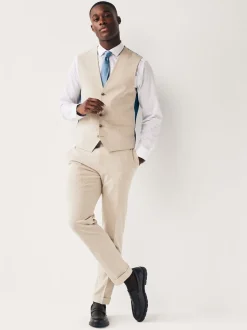 Stone Regular Fit Motionflex Stretch Waistcoat