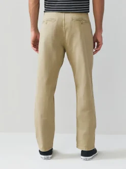 Stone Regular Tapered Fit Authentic Sunbleached Trousers
