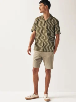Stone Relaxed Fit Stretch Chinos Shorts