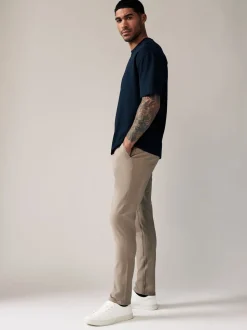 Stone Skinny Fit Stretch Chinos Trousers