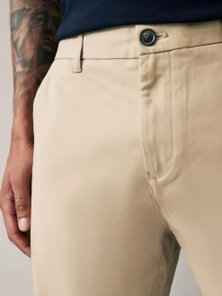 Stone Skinny Fit Stretch Chinos Trousers