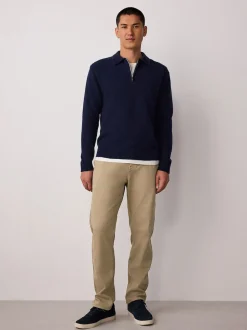 Stone Slim Fit Motionflex Chino Trousers