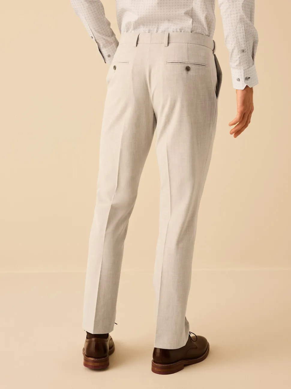 Stone Slim Fit Motionflex Stretch Suit Trousers